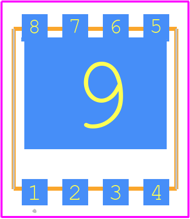 NVMTS0D4N04CLTXG - onsemi PCB footprint - Other - Other - DFNW8 8.3x8.4, 2P CASE 507AP ISSUE A