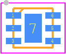 HMC646LP2ETR - Analog Devices PCB footprint - Small Outline No-lead - Small Outline No-lead - LFCSP_2026