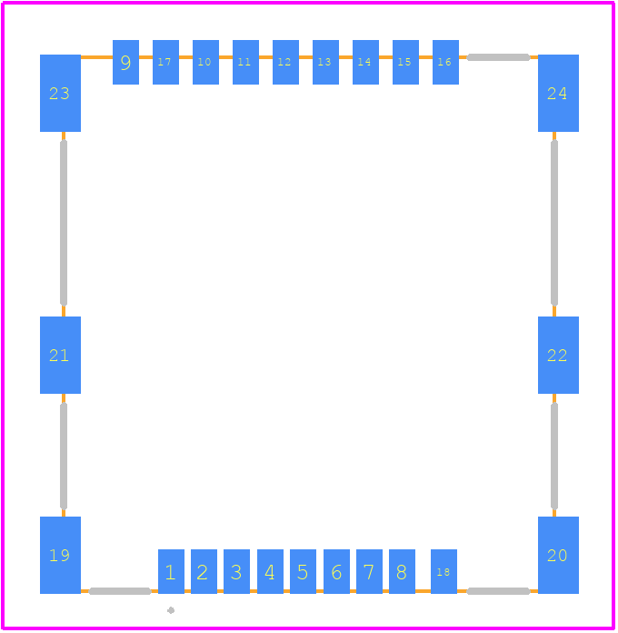 101019966912A - Amphenol PCB footprint - Other - Other - 101019966912A-1