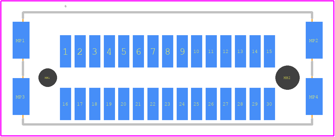 10145204-130KLF - Amphenol PCB footprint - Other - Other - 10145204-130KLF-1