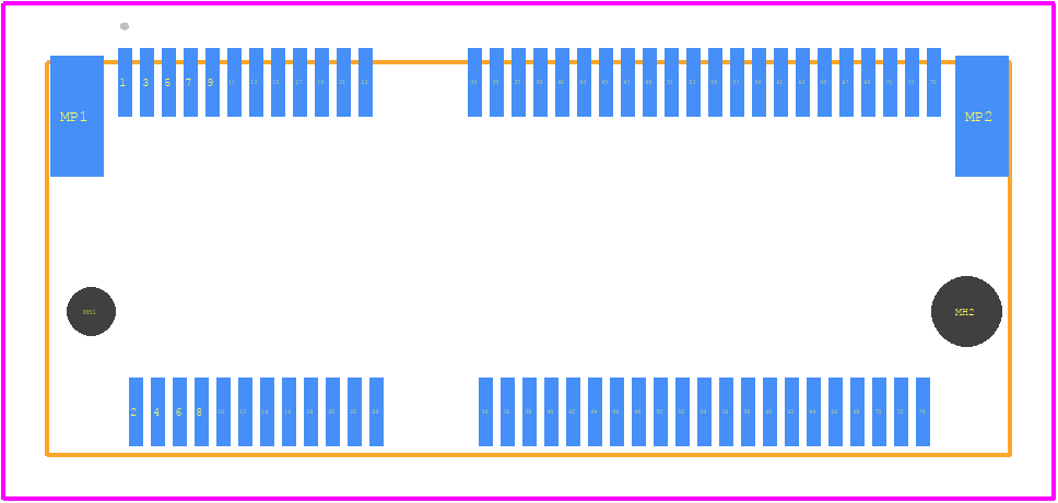 MDT320E03001 - Amphenol PCB footprint - Other - Other - MDT320E03001-2