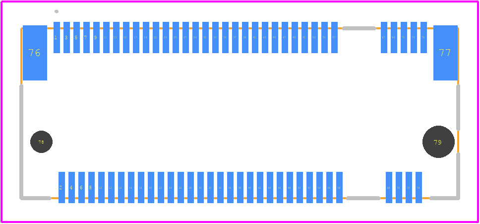 MDT320M01004 - Amphenol PCB footprint - Other - Other - MDT320M01004-3