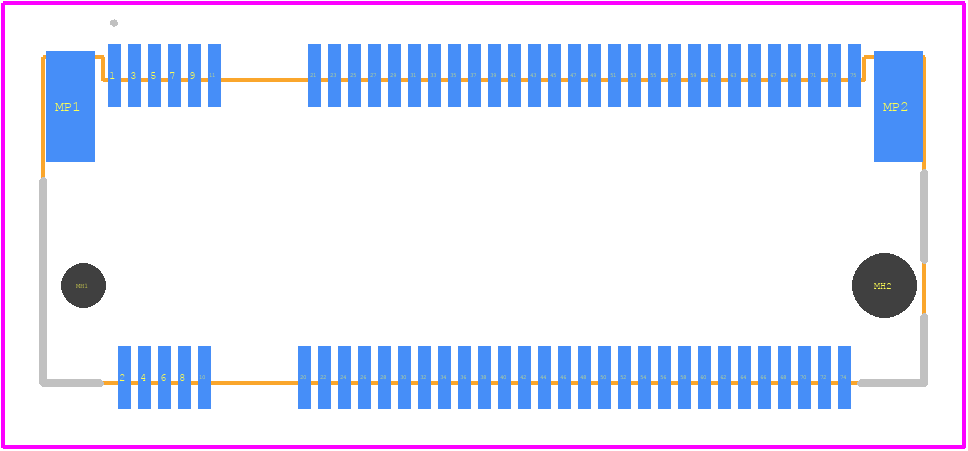 MDT420B03002 - Amphenol PCB footprint - Other - Other - MDT420B03002-2