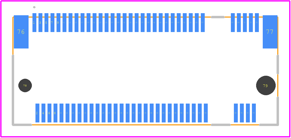 MDT580M03001 - Amphenol PCB footprint - Other - Other - MDT580M03001-2
