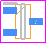 SI3099-TP - MCC PCB footprint - SOT23 (3-Pin) - SOT23 (3-Pin) - SOT-23AS