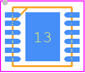 LT3045EDD-1#TRPBF - Analog Devices PCB footprint - Small Outline No-lead - Small Outline No-lead - DD Package 12-Lead Plastic DFN (3mm × 3mm)