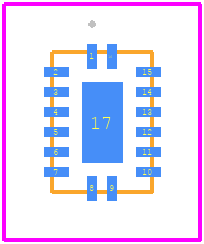 SN74LV138ABQBR - Texas Instruments PCB footprint - Other - Other - BQB0016A_2023-1