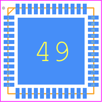 EFR32FG12P231F1024GM48-BR - Silicon Labs PCB footprint - Quad Flat No-Lead - Quad Flat No-Lead - QFN48__1