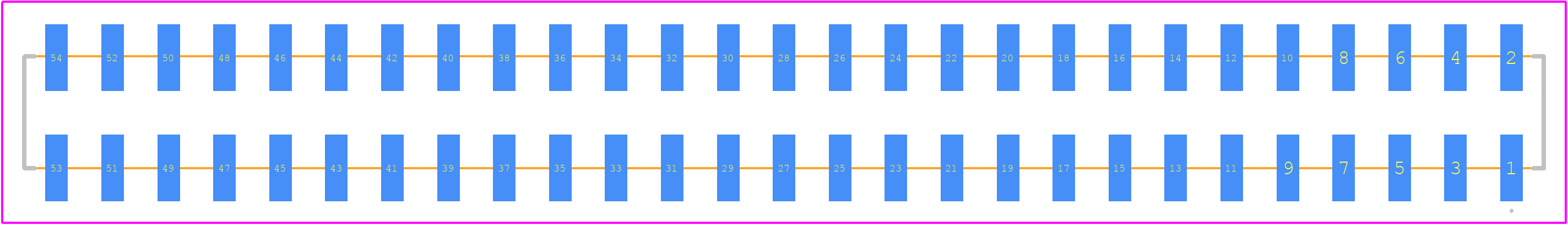 SIP-2-54-SM-SD-TN - Central Components Manufacturing PCB footprint - Other - Other - SIP-2-54-SM-SD-TN-3