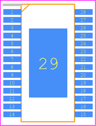 TMP1210 - TPS PCB footprint - Small Outline Packages - Small Outline Packages - 28HTSSOP