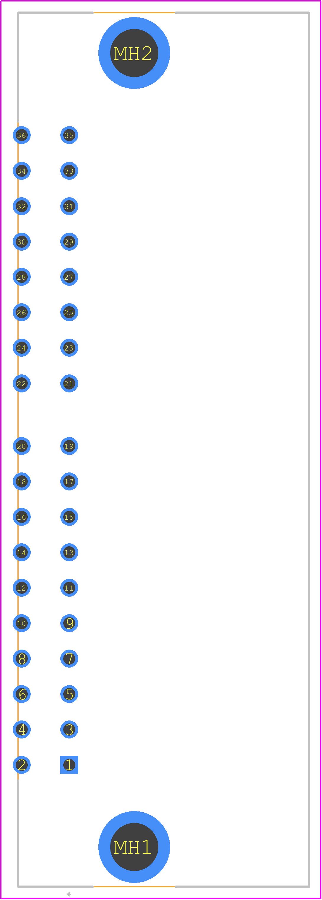 172023-1 - TE Connectivity PCB footprint - Other - Other - 172023-1-2