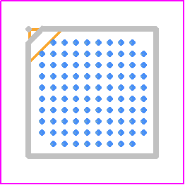 MAX32651GWQ+T - Analog Devices PCB footprint - BGA - BGA - 96-WLCSP-N/A-1