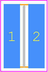3430H2F3R0TDF - TE Connectivity PCB footprint - Resistor Chip - Resistor Chip - 1020