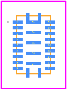 MP5025CGQV-Z - Monolithic Power Systems (MPS) PCB footprint - Other - Other - QFN-22(3mmx5mm)