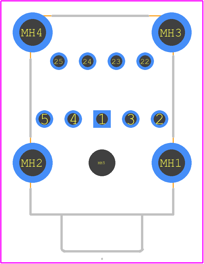 AP-ABA-JAK-038 - LOTES PCB footprint - Other - Other - AP-ABA-JAK-038-4