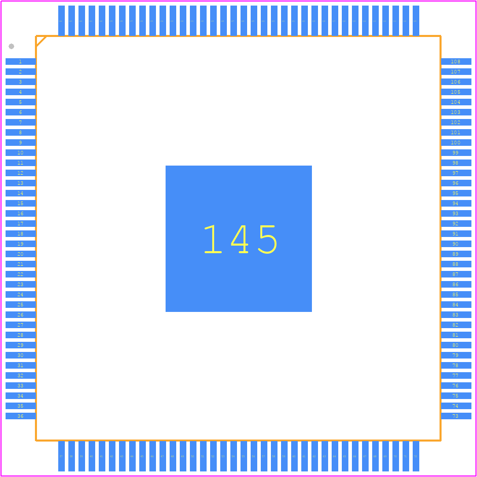 THC63LVD1024 - THine PCB footprint - Quad Flat Packages - Quad Flat Packages - LQFP144_2023