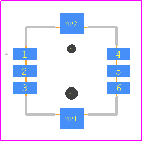 JS1400AFQ - E-Switch PCB footprint - Other - Other - JS1400AFQ-3