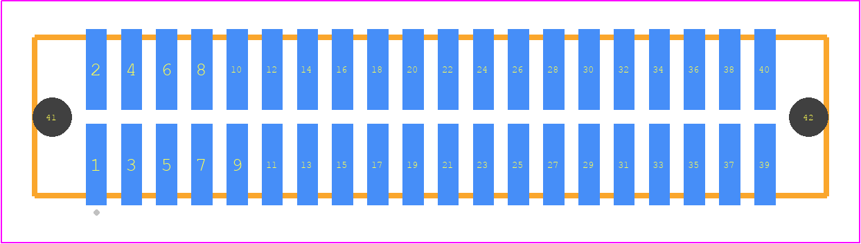 TFML-120-02-L-D-A - SAMTEC PCB footprint - Other - Other - TFML-120-02-XXX-D-A