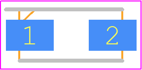 STTH2R06A - STMicroelectronics PCB footprint - Capacitor Moulded Polarised - Capacitor Moulded Polarised - SMA
