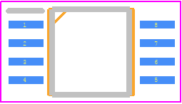 MIC7300YMM-TR - Microchip PCB footprint - SOT23 (8-Pin) - SOT23 (8-Pin) - 8-Pin MSOP (MM)