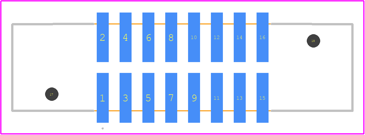 EHT-108-01-S-D-SM-LC - SAMTEC PCB footprint - Other - Other - EHT-108-01-S-D-SM-LC-1