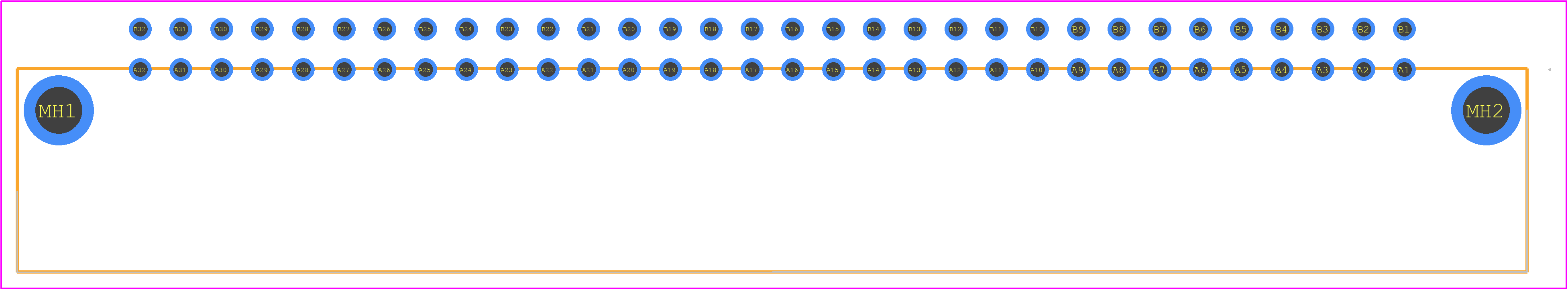 PCN10A-64P-2.54DS(72) - Hirose PCB footprint - Other - Other - PCN10A-64P-2.54DS(72)-2