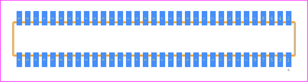 CLE-133-01-G-DV - SAMTEC PCB footprint - Other - Other - CLE-133-01-X-DV