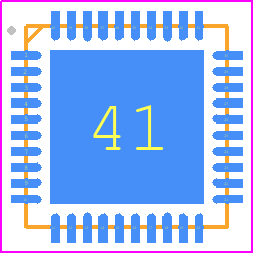 ES9840Q - ESS Technology PCB footprint - Quad Flat No-Lead - Quad Flat No-Lead - ES9840Q