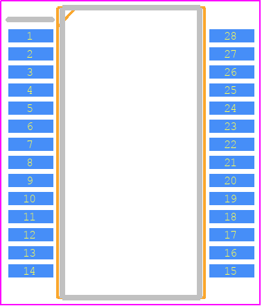 FN1242A - Niigata Seimitsu Co PCB footprint - Small Outline Packages - Small Outline Packages - FN1242A