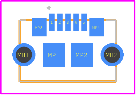USB3075-30-A - GCT (GLOBAL CONNECTOR TECHNOLOGY) PCB footprint - Other - Other - USB3075-30-A-4