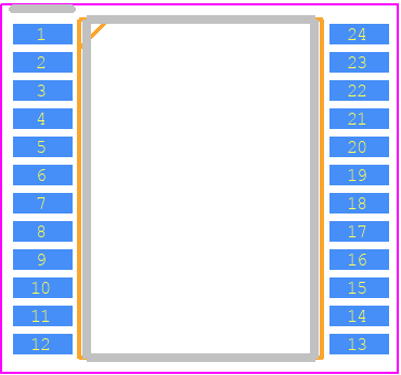 BH1417FV-E2 - ROHM Semiconductor PCB footprint - Small Outline Packages - Small Outline Packages - SSOP-B24*