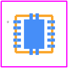 TPS16412DRCR - Texas Instruments PCB footprint - Other - Other - DRC0010J(H=1mm)