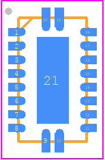 74CBTLVD3245BQ-Q1X - Nexperia PCB footprint - Quad Flat No-Lead - Quad Flat No-Lead - DHVQFN20