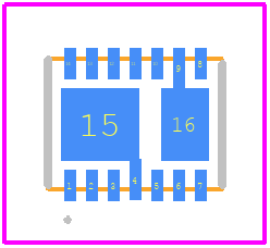 LT3032MPDE-12#PBF - Analog Devices PCB footprint - Other - Other - 14-Lead Plastic DFN (4mm × 3mm)