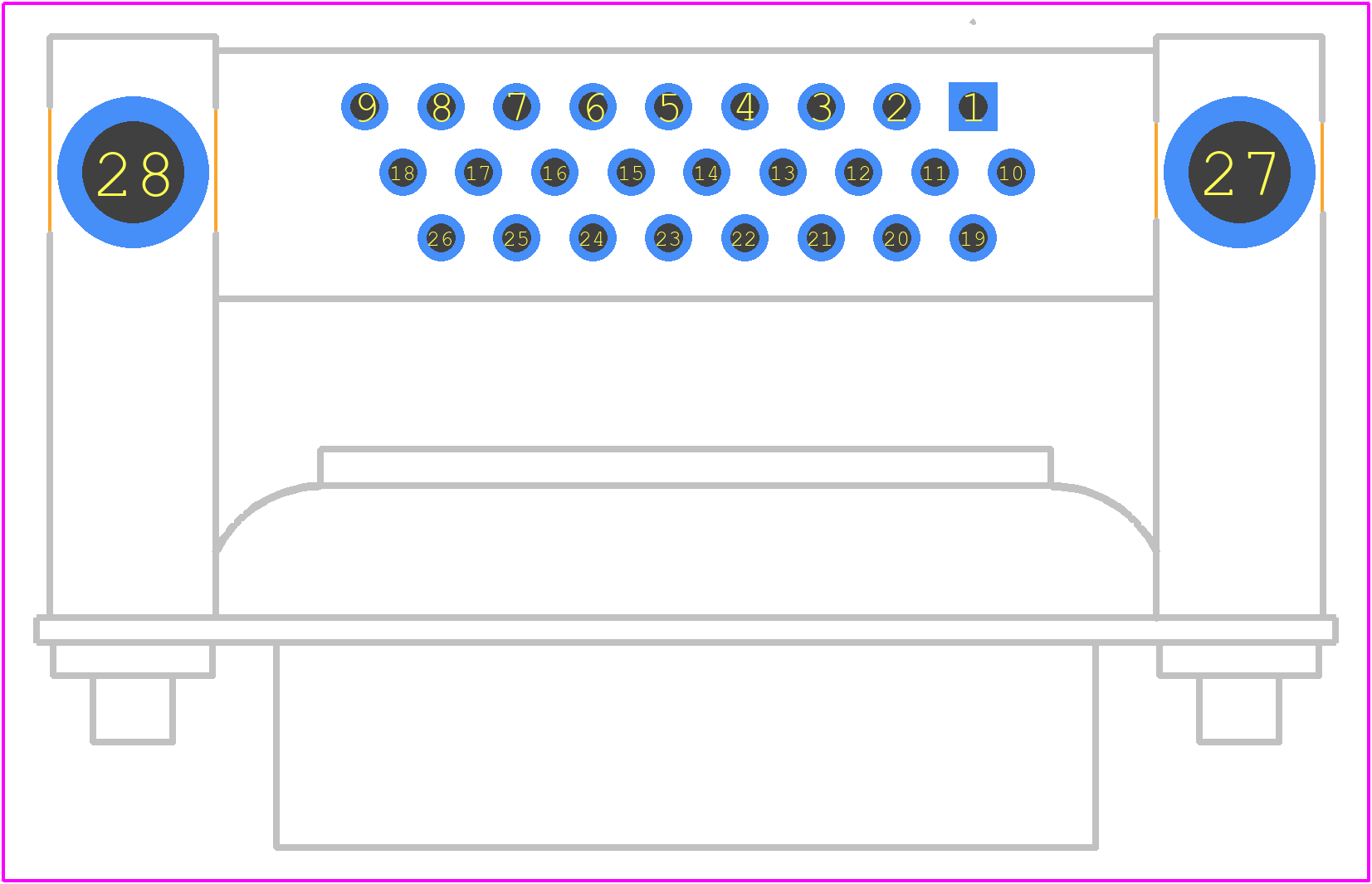 M24308/23-74F - Amphenol PCB footprint - Other - Other - M24308/23-74F-2