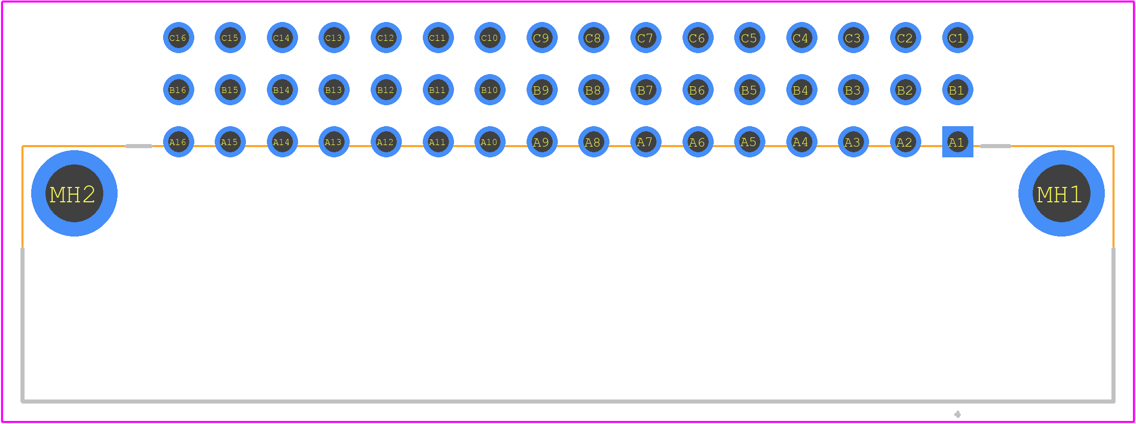 284540-E - ERNI PCB footprint - Other - Other - 284540-E-1