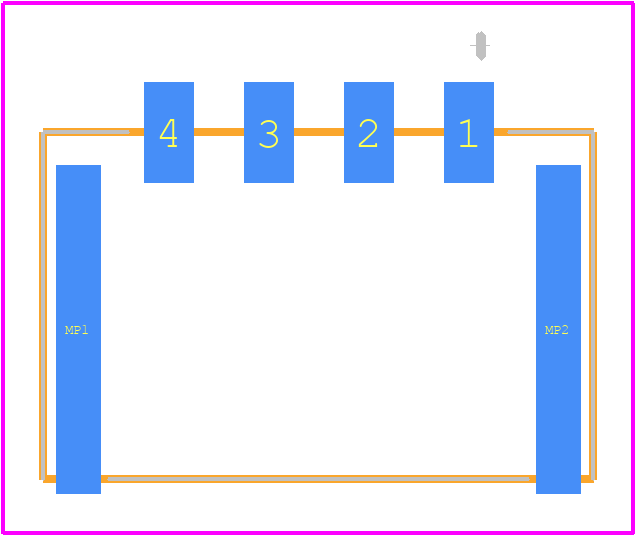 105430-1104 - Molex PCB footprint - Other - Other - 105430-1104-2