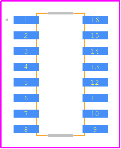 766163272GP - CTS PCB footprint - Other - Other - 16-SOIC