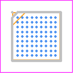 SII9022ARBT - Lattice Semiconductor PCB footprint - BGA - BGA - SII9022ARBT