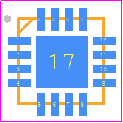 F2250NLGK8 - Renesas Electronics PCB footprint - Quad Flat No-Lead - Quad Flat No-Lead - NLG16P2_REV01