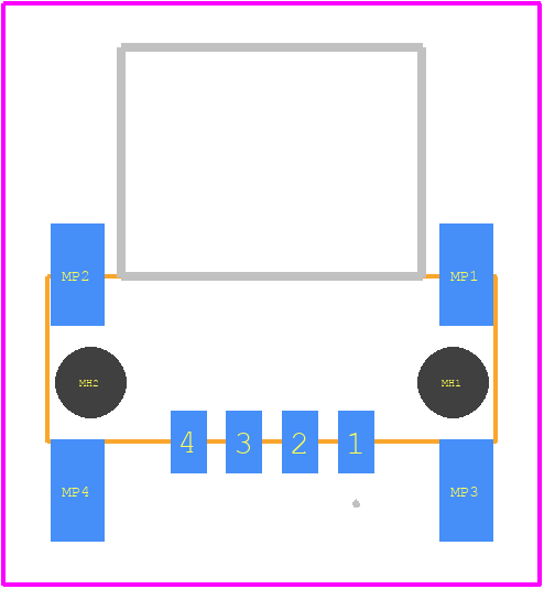 364485-E - ERNI PCB footprint - Other - Other - 364485-E-2