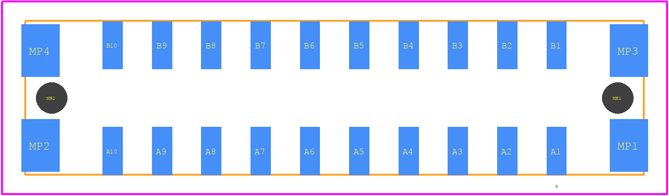 464686-E - TE Connectivity PCB footprint - Other - Other - 464686-E-1