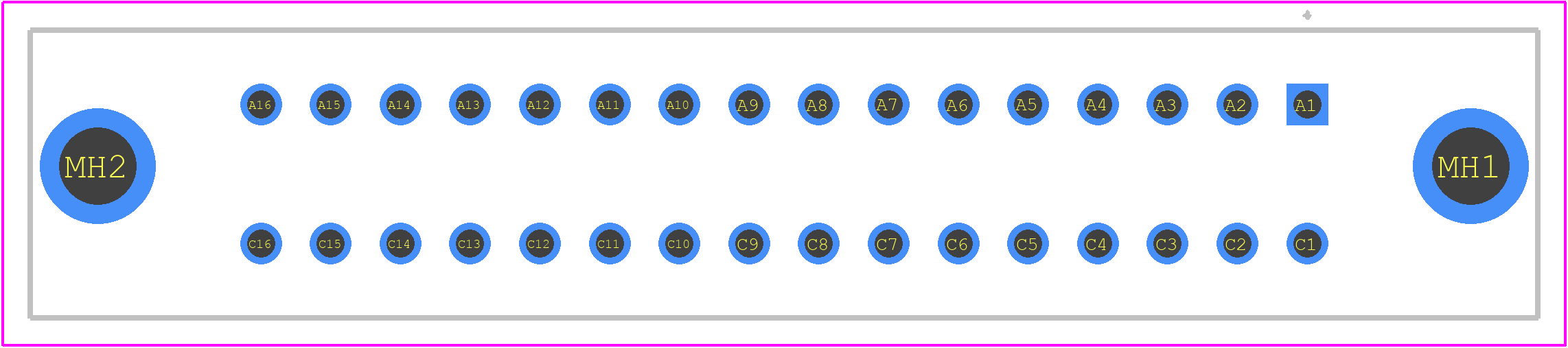 09232326850 - HARTING PCB footprint - Other - Other - 09232326850-1