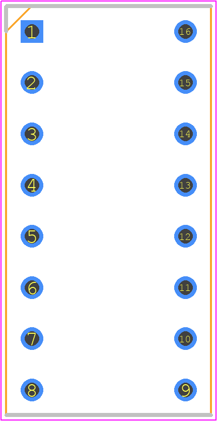 KB2820CGKD - Kingbright PCB footprint - Dual-In-Line Sockets - Dual-In-Line Sockets - KB2820CGKD