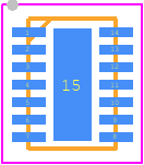 MIC2871YMK-TR - Microchip PCB footprint - Small Outline No-lead - Small Outline No-lead - MIC2871YMK