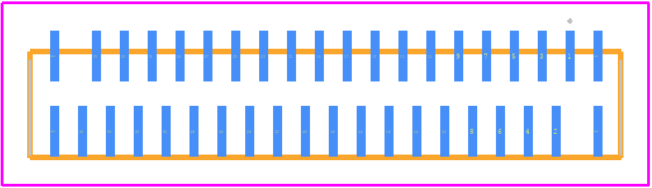 TF38-36S-0.5SV(830) - Hirose PCB footprint - Other - Other - TF38-36S-0.5SV(830)-1