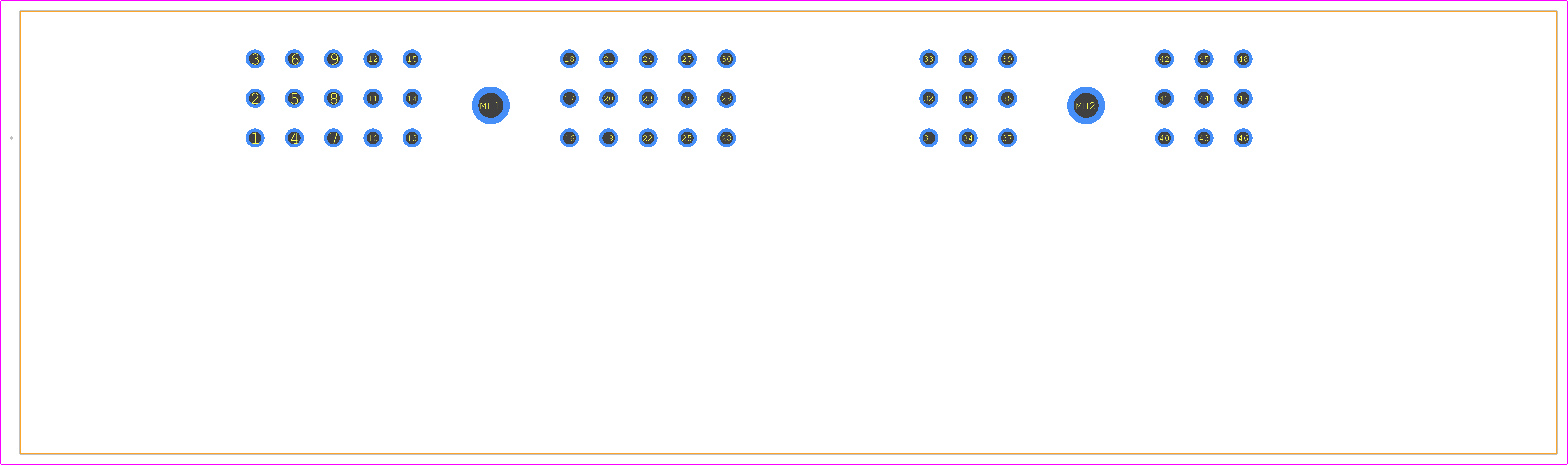 581-01-48-006 - Cinch Connectivity Solutions PCB footprint - Other - Other - 581-01-48-006-2