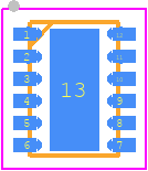 LM51551DSSR - Texas Instruments PCB footprint - Small Outline No-lead - Small Outline No-lead - DSS0012B