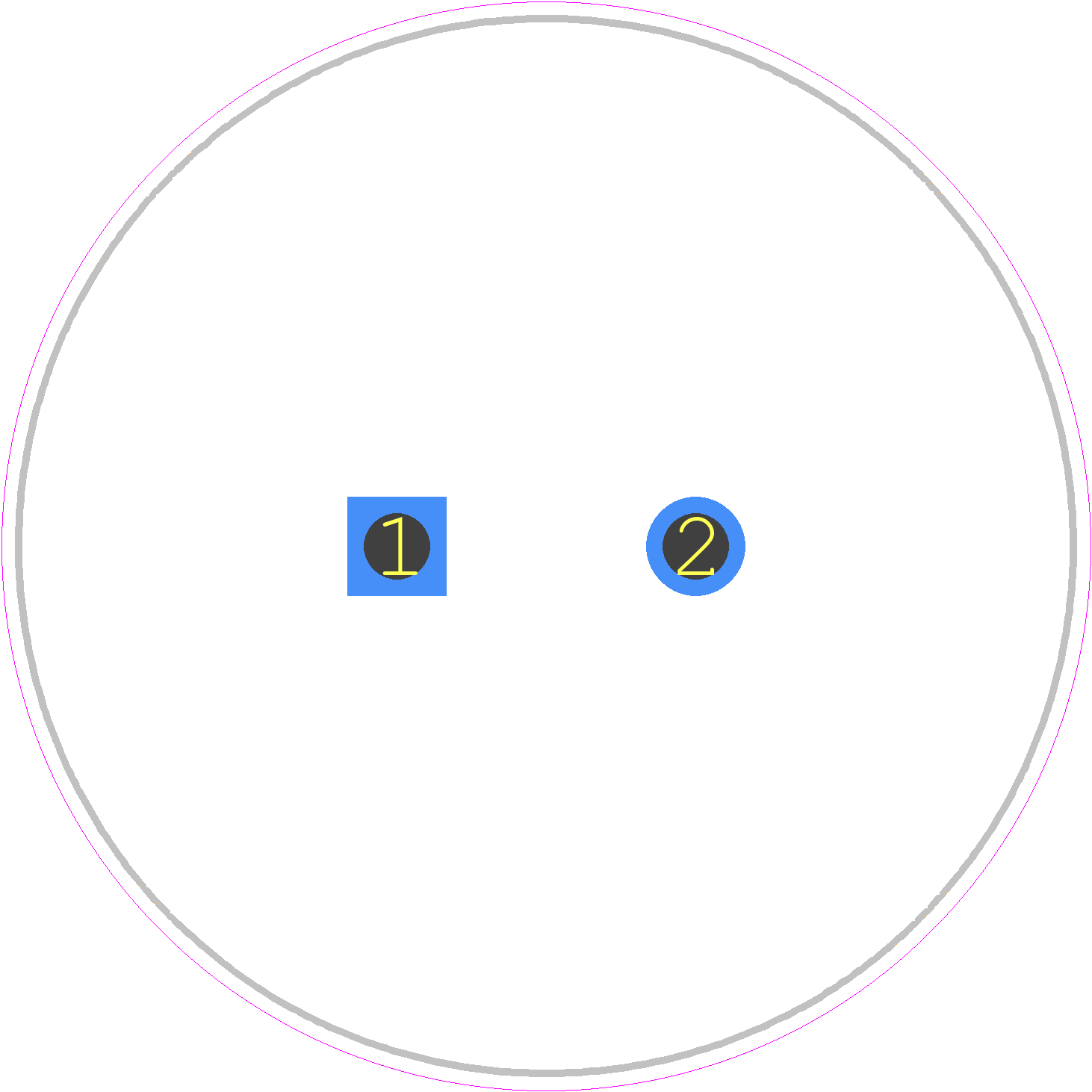 ESMR451VSN681MA45S - Chemi-Con PCB footprint - Capacitor, Polarized Radial Diameter - Capacitor, Polarized Radial Diameter - ESMR451VSN681MA45S