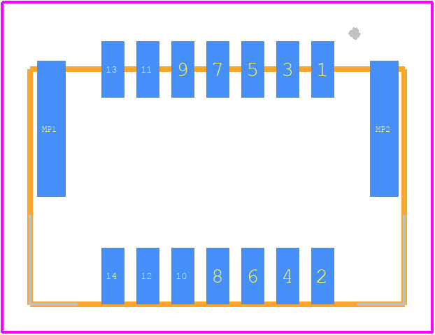 505448-1471 - Molex PCB footprint - Other - Other - 505448-1471-2